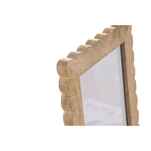 Fotoramme Home ESPRIT Naturell Krystall Treverk av mangotre Kolonial