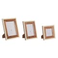 Miniatyrbilde 1 av 3: Fotoramme Home ESPRIT Hvit Naturell Akasia Bein Kolonial (3 enheter)