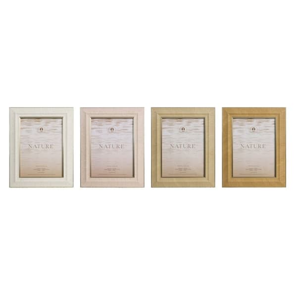 Kuvakehys Home ESPRIT Ruskea Beige Kristalli polystyreeni Scandi (4 osaa)