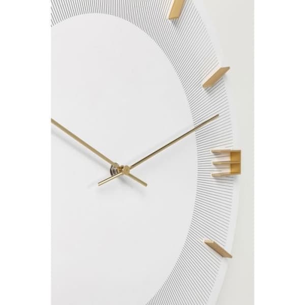 Vitt och guld Leonardo väggklocka - KARE - Rund - Samtida - Design