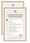 Miniatyrbild 1 av 4: Walther design fotoram - KV130GD - Guld fotoram 21 x 29,7 cm (DIN A4) Dubbelpack, plastram New Lifestyle
