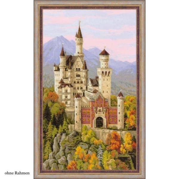 Riolis "Neuschwanstein Castle" korsstygnsset, canvas