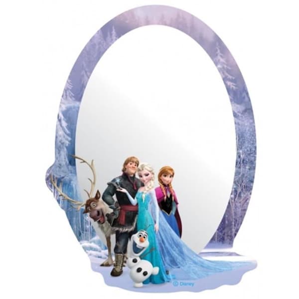Spegel - Disney - Fryst - 21,5 x 15 cm - Himmelsblå - Självhäftande fästen ingår