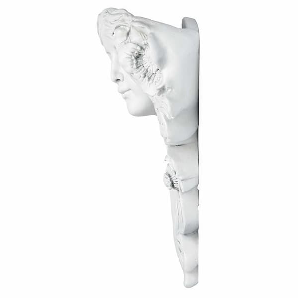 Design toscano - NG302810 - Le Printemps French Greenman Väggskulptur Planterficka, 38 cm, Polyresin, Antik Sten