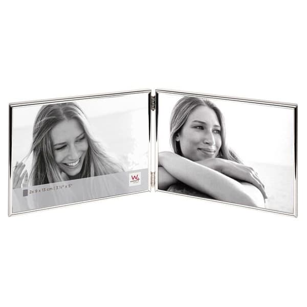 Walther design fotoram - WD219VS - silver fotoram 2X 9x13 cm Chloe porträttram