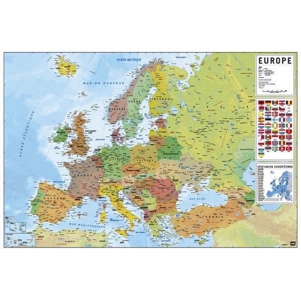 Europa karta affisch