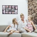 Miniatyrbild 2 av 6: Relaxdays Fotoram pêle-mêle 10 foton Galleri vägg ram väggbeläggning Familj HxlxP: 36,5 x 72 x 2 cm, svart