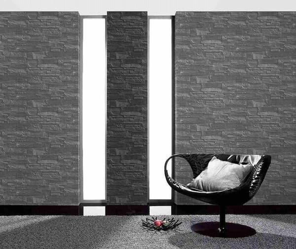 Tapet - TR - 475029 - Flerfärgad - Betongeffekt - 10,40 m x 0,53 m