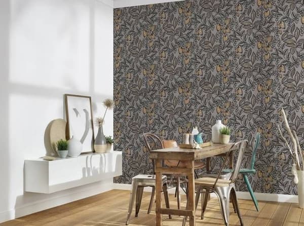 Tapet - Architects Paper - 377549 - Blommig - 10,05 m x 0,53 m - Tvättbar och ljusbeständig