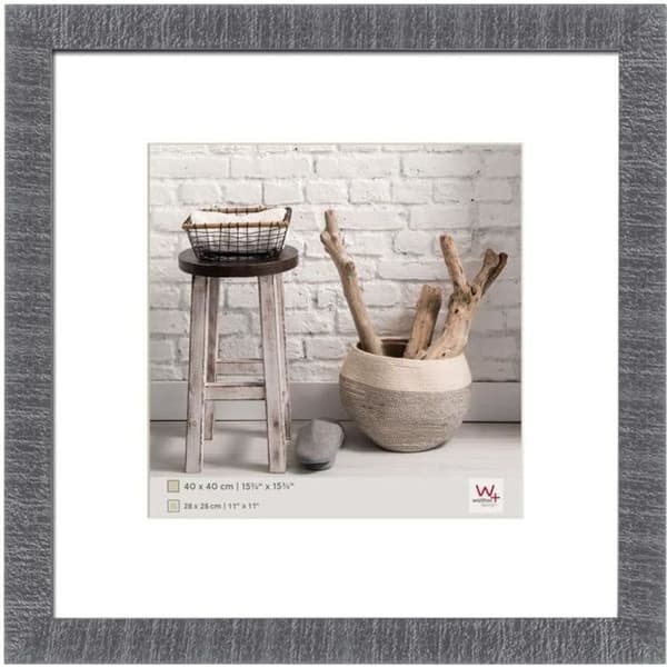 Walther Design Fotoram Hem 40x40 cm Grå