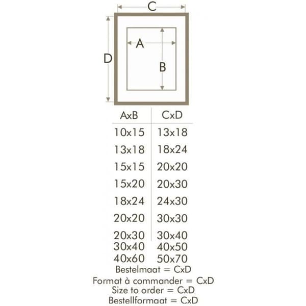 Fotoram Deknudt S223 Vitrine (trä) Med Passepartout Vit 40x50 (passepartout Fönster 30x40) Vit