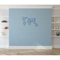 Miniatyrbild 4 av 4: HOMEMANIA World Wall Decor - World Wall Art - för vardagsrum, sovrum - Blue Steel, 100 x 0,15 x 58 cm
