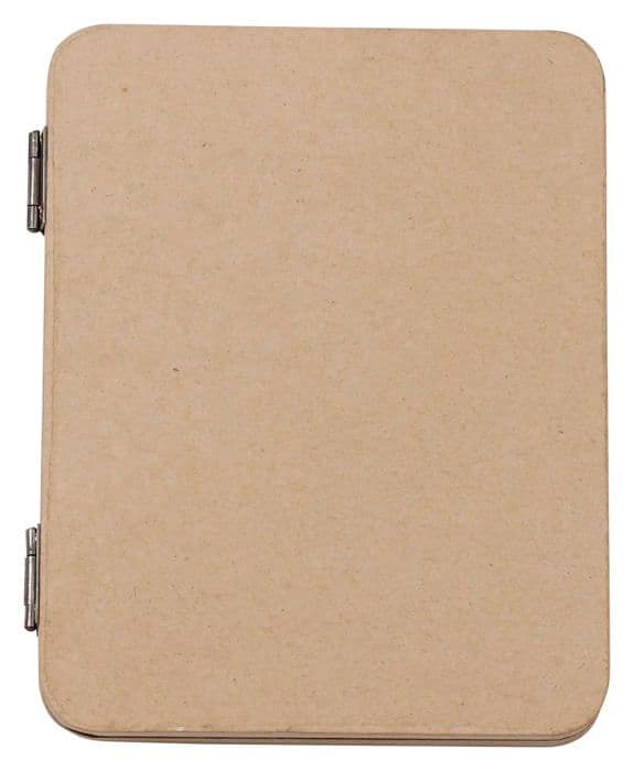 Decopatch fotoram - CD030C - Décopatch - Ett brunt pappersmachéstöd 14x1,5x18cm, Hjärtalbumram för 2 foton