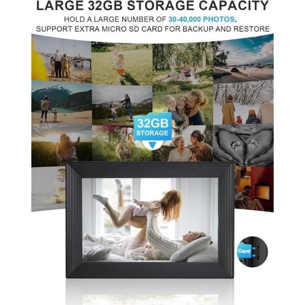Moman Kadermobil Foto Numerisk WF11T,10,1 WiFi IPS Pekskärm HD 32 GB Lagring