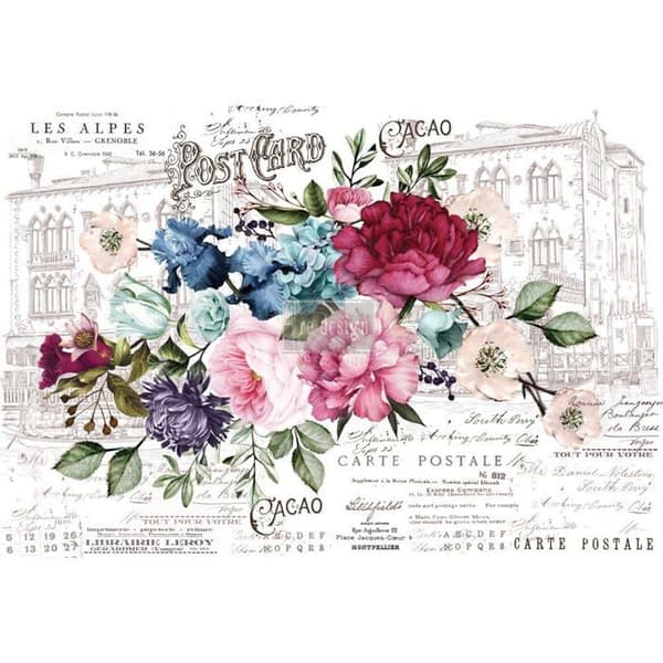 Objekt för väggdekoration Prima marketing Imperial Garden 44''x30'' Transfer, Trä, 44x30