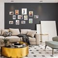 Miniatyrbild 5 av 6: Relaxdays fotramar, set av 12, olika storlekar 15x10, 18x13, 20x15, 25x20 cm, vägg, svart