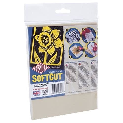 ESSDEE Gravyr- och Skulpturblock Softcut (200 x 150 x 3 mm, Set om 2) - 3.0/SC3-2