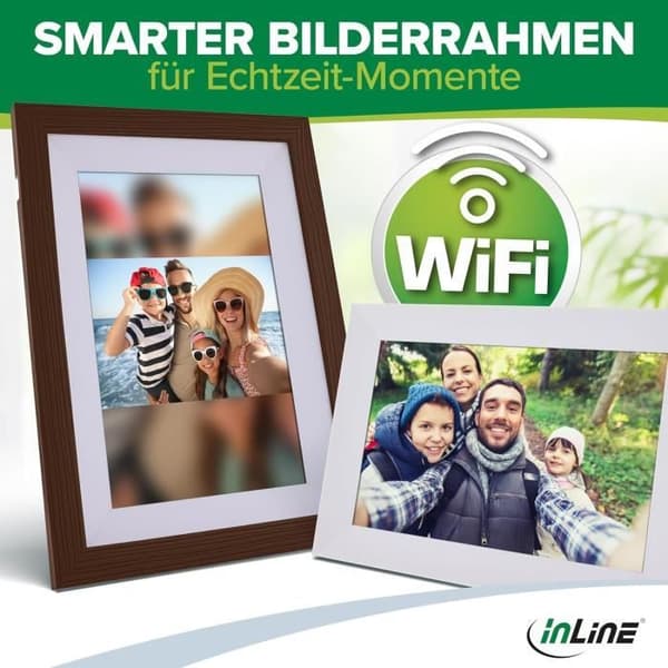 Digital fotoram - InLine - WiFRAME 2 55821H - Pekskärm 10,1 - WiFi - 16 GB minne