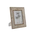 Miniatyrbild 1 av 3: Fotoram Home ESPRIT Vit Naturell Glas Mangoträ Blomster Indier 31,5 x 2 x 36,5 cm