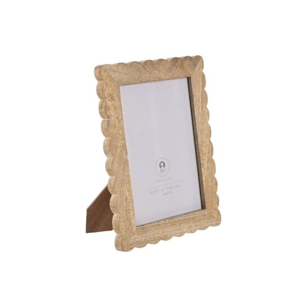 Fotoram Home ESPRIT Naturell Glas Mangoträ Kolonial