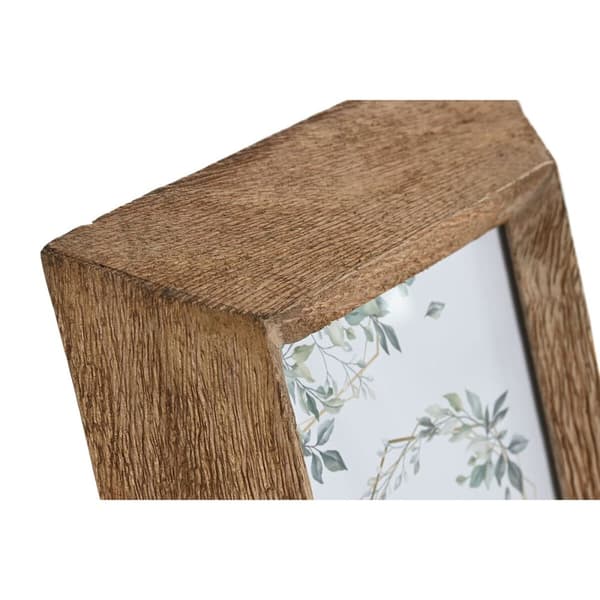 Fotoram Home ESPRIT Naturell Glas Mangoträ