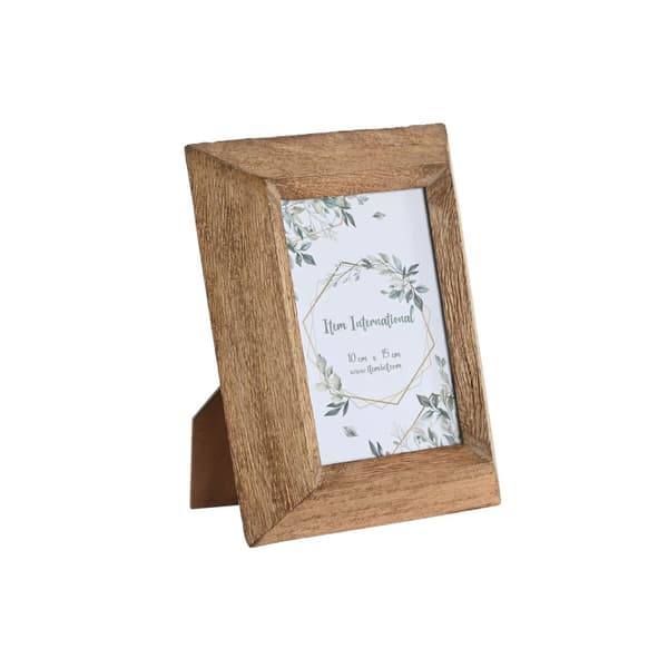 Fotoram Home ESPRIT Naturell Glas Mangoträ