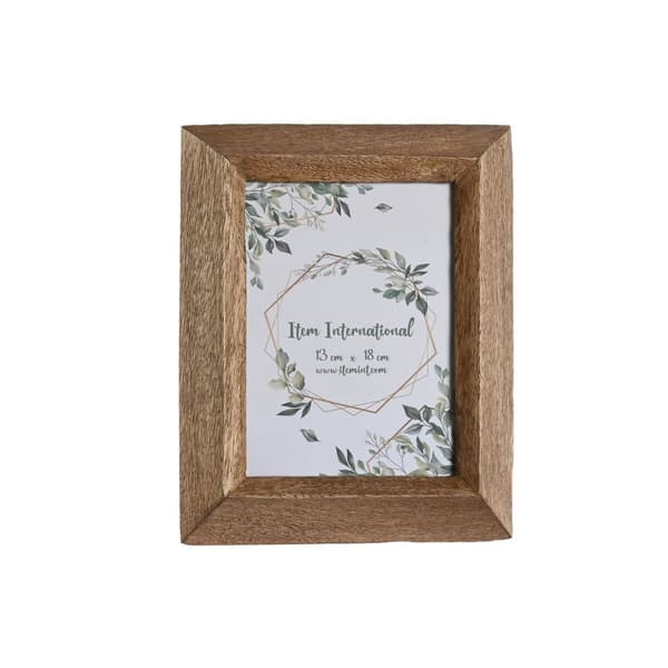 Fotoram Home ESPRIT Naturell Glas Mangoträ Berg