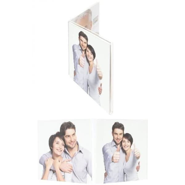 Multiview fotoram Deknudt Dyptique Transparent - Plexi - Vertikal 10,5x10,5 Transparent