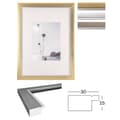 Miniatyrbild 2 av 2: Plastram - Beyond - Design 29,7x42 cm - Rektangulär profil - Champagnefärg - Klart glas