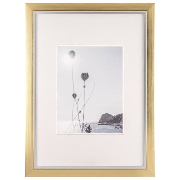 Plastram - Beyond - Design 29,7x42 cm - Rektangulär profil - Champagnefärg - Klart glas