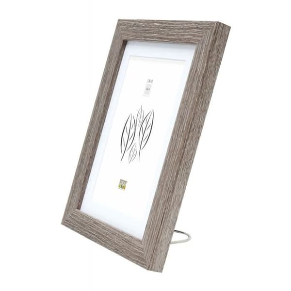 Fotoram Deknudt S66k (mdf) Med Passepartout 30x45 (Passepartout Fönster 20x30) Grå Ek