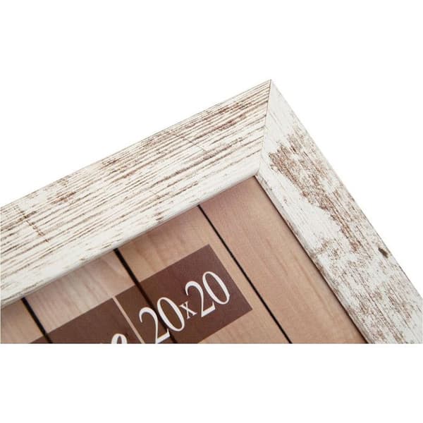 ZEP S.r.l. Nelson Lot med 6 Träramar i Shabby Chic Vitt 20 x 20 cm - V21206