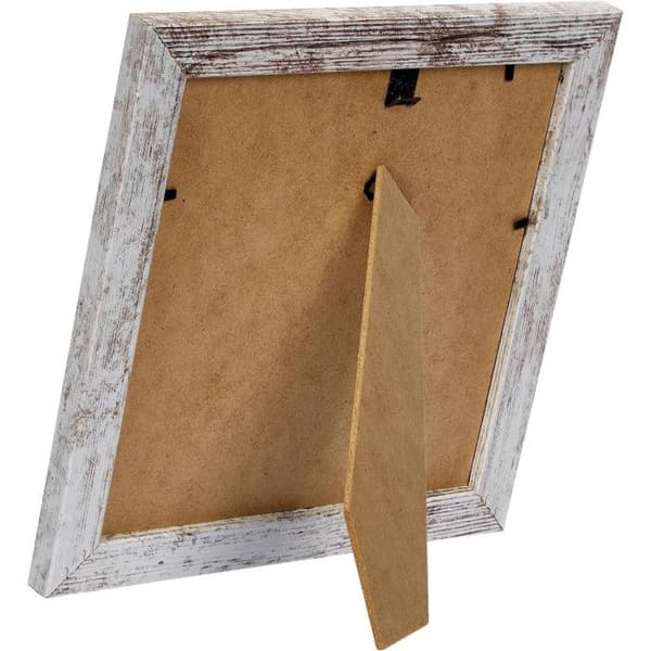 ZEP S.r.l. Nelson Lot med 6 Träramar i Shabby Chic Vitt 20 x 20 cm - V21206