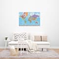 Miniatyrbild 2 av 4: Affisch Mapa Mundo Ita Fisico Politico