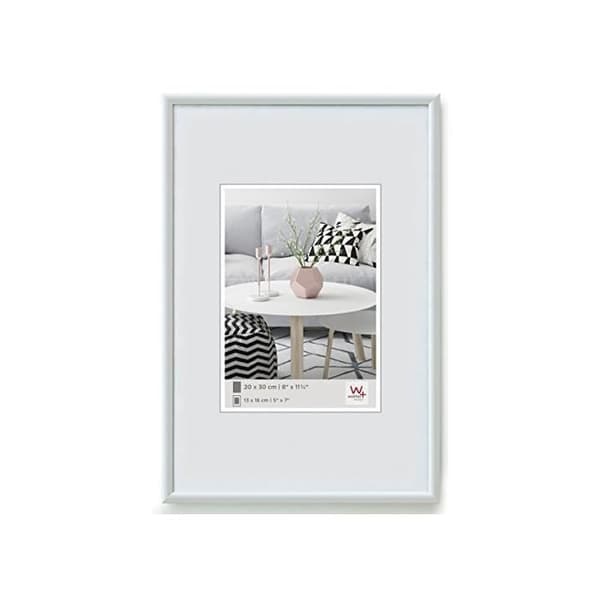 Ram till foto - Walther - Galeria - 40x40 cm - Vit plast - Konstnärlig design