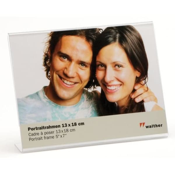 Fotoram - WALTHER - ASQ1318 - Transparent - Akryl - 13 x 18 cm