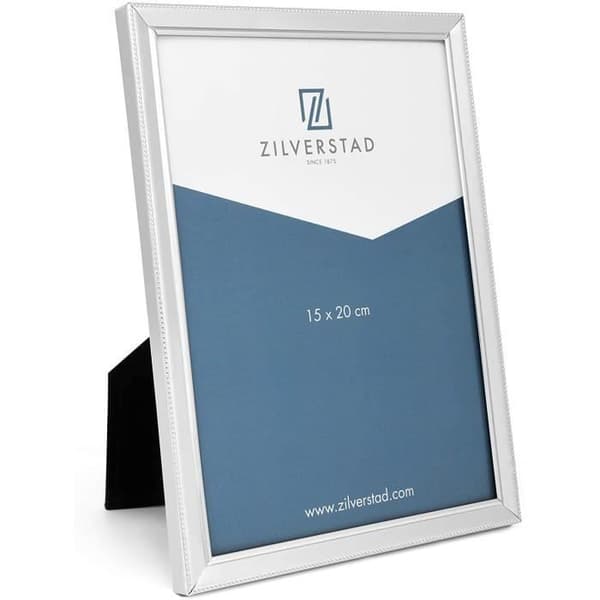 Zilverstad fotoram med smala pärlor 15 x 20 cm Silver 158 x 15 x 280 cm - 7152231