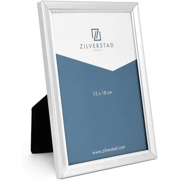 Zilverstad Ram för Foto med Smala Pärlor 13 x 18 cm Silver 132 x 15 x 183 cm - 7151231