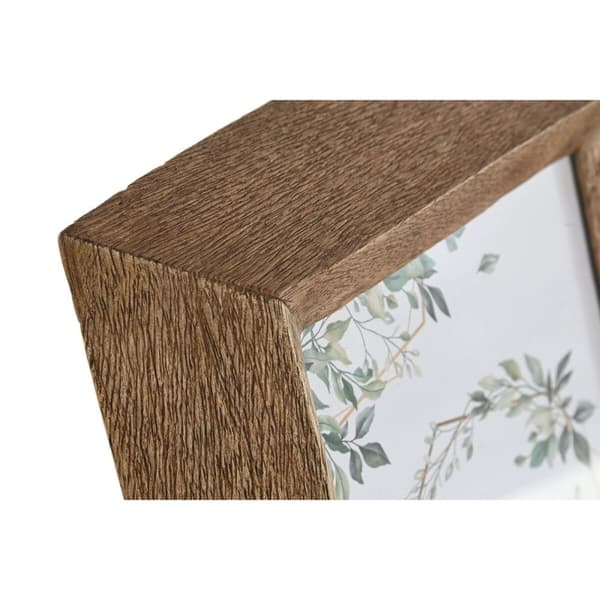 Kuvakehys Home ESPRIT Luonnollinen Kristalli Mangopuu Vuori