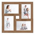 Miniatyrbild 2 av 2: Fotoram för 4x(10x15 cm) bilder ljusbrun MDF