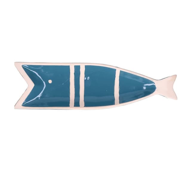 RITUALI DOMESTICI PELAGICOILLOGICO Fisketallerken Blå 38,5 x 11 x 3 cm
