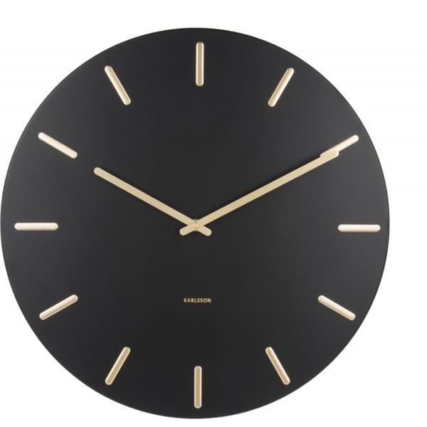 Charme Metal Clock 45 cm Svart