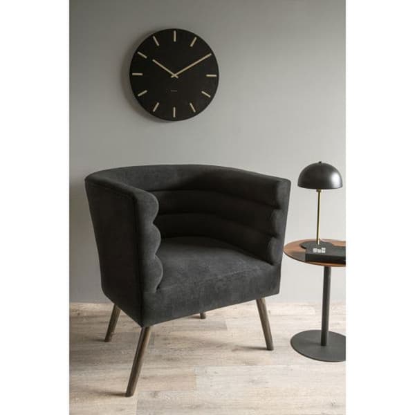 Charme Metal Clock 45 cm Svart