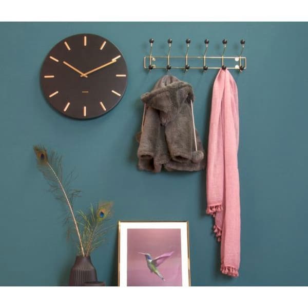 Charme Metal Clock 45 cm Svart