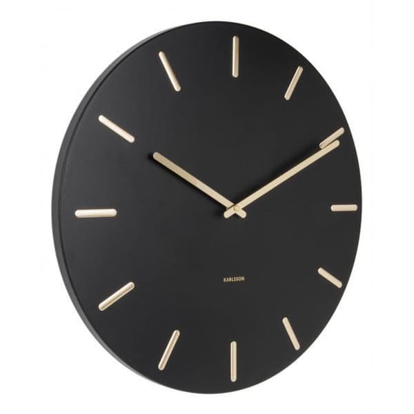 Charme Metal Clock 45 cm Svart