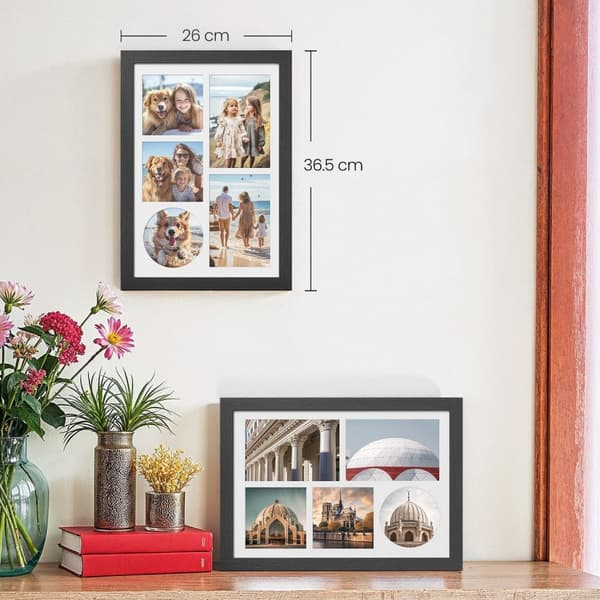 Fotoramme - A4 - Traceless Wall Hooks - Aszwart