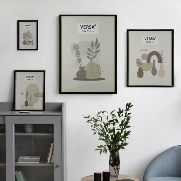 Kuvakehykset Versa Musta Puu MDF Vintage