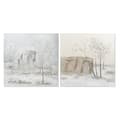 Miniatyrbild 1 av 4: Ram DKD Home Decor Canvas Träd (2 st) (100 x 3,8 x 100 cm)