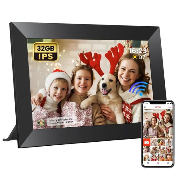Digital fotoram, 10,1 tum, 32GB, WiFi,svart, EU-plugg