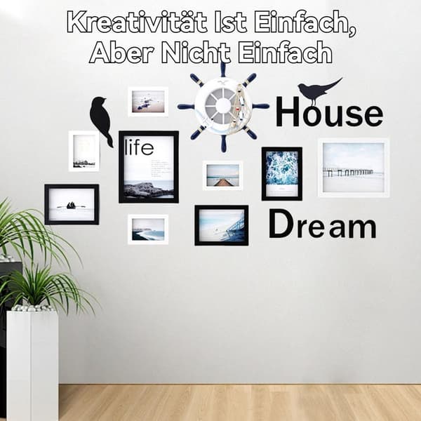 Fotoramset, 9 ramar, plexiglaskonstruktion